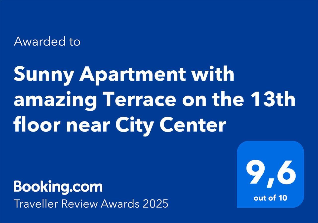 Sunny Apartment With Amazing Terrace On The 13Th Floor Near City Center Bratislava Ngoại thất bức ảnh